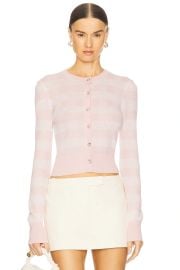 Gingham Knit Cardigan at Revolve